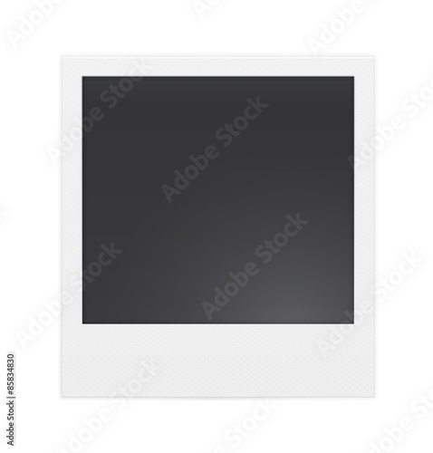 Photo frame isolated on white background. Vector illustration
