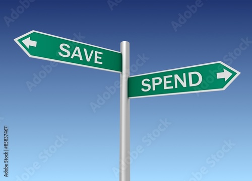 save spend sign