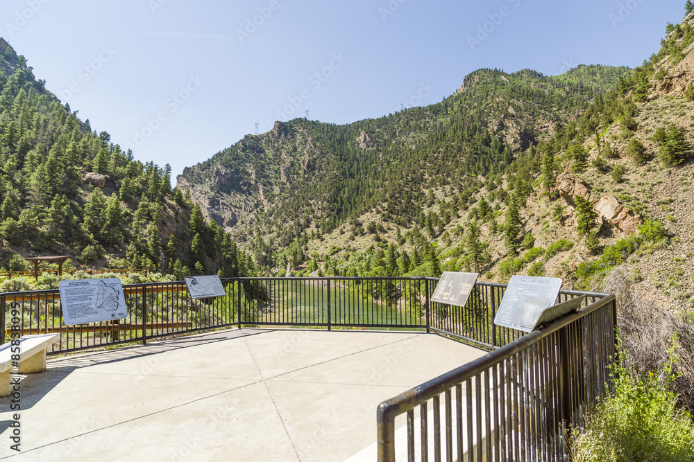 Morrow Point Dam is the second of three dams making up the Wayne N