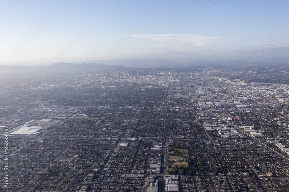 Los Angeles Smog Aerial