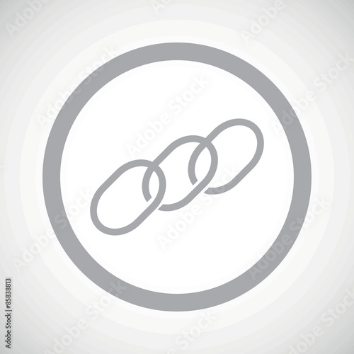 Grey chain sign icon