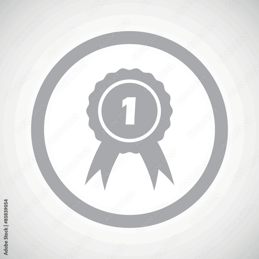 Grey 1st place sign icon Grey 1st place sign icon