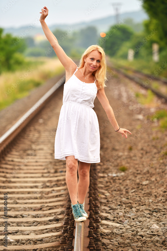 girl on the railway girl on the railway