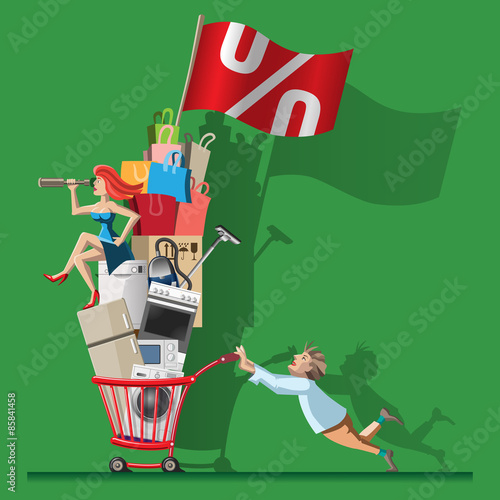 Comic vector illustration Sale