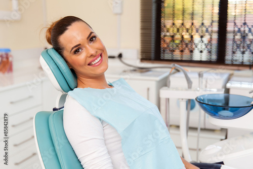 female patient in dental practice