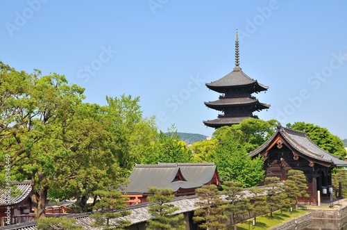 Cuadro en lienzo 東寺　五重塔