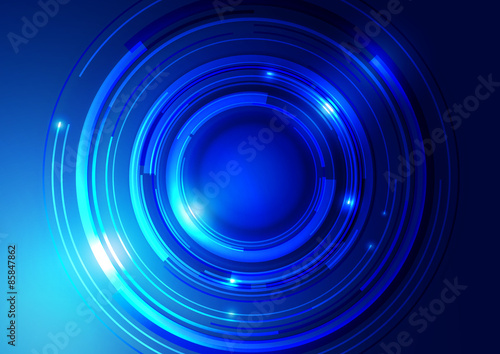 Abstract Technology Circle Background