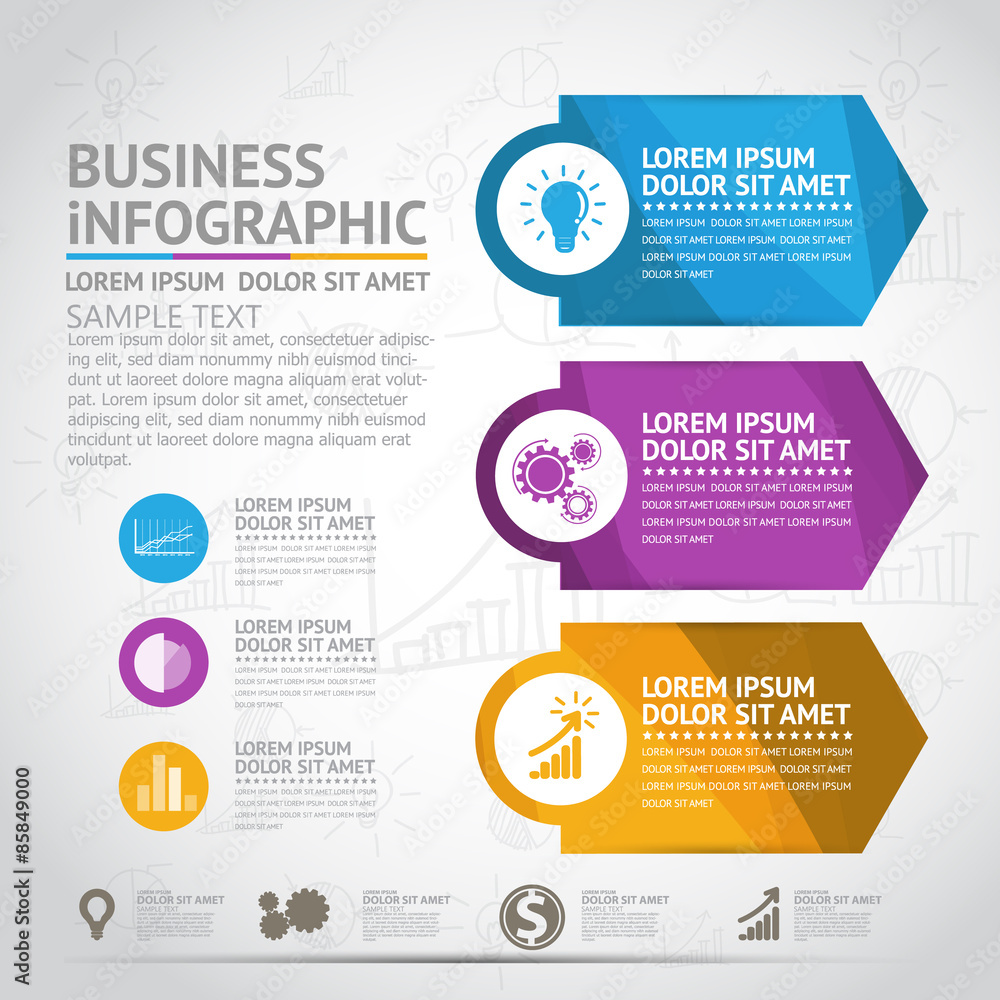 Business infographic - obrazy, fototapety, plakaty 