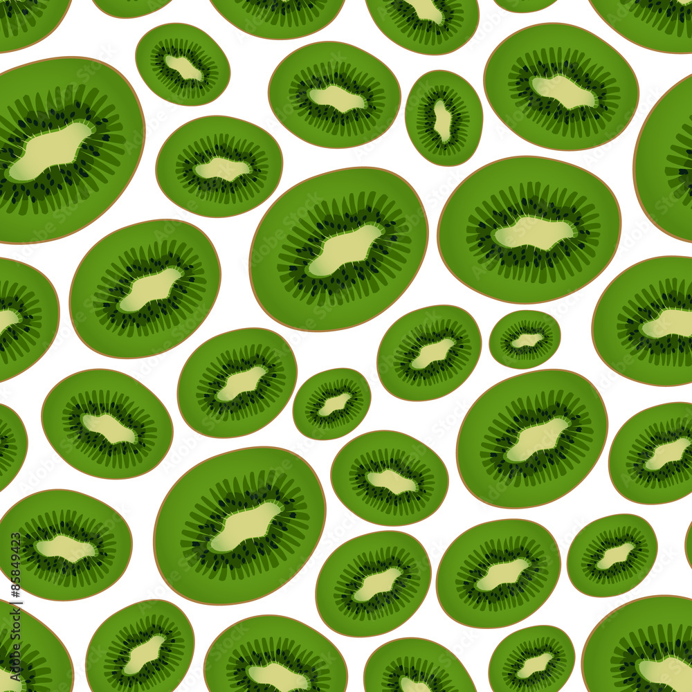 colorful sliced kiwi fruits seamless pattern eps10 colorful sliced kiwi fruits seamless pattern eps10