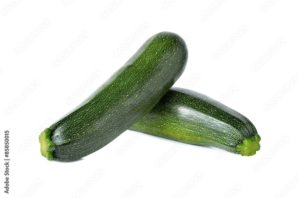 Whole Fresh Zucchini isolated on white background Whole Fresh Zucchini isolated on white background