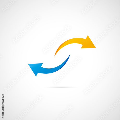 logo business,flèche