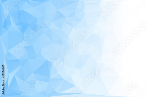 Blue White Polygonal Mosaic Background, Vector illustration,  Creative  Business Design Templates