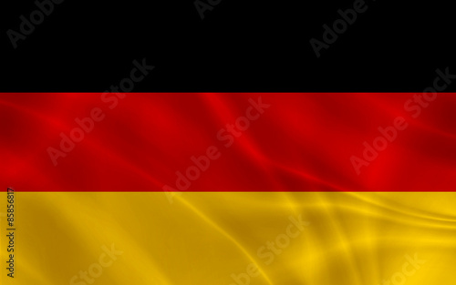 Flag of Germany. Flagge von Deutschland. Nationalflagge Deutschlands.