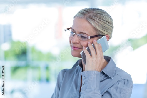 Businesswoman having a phone call 