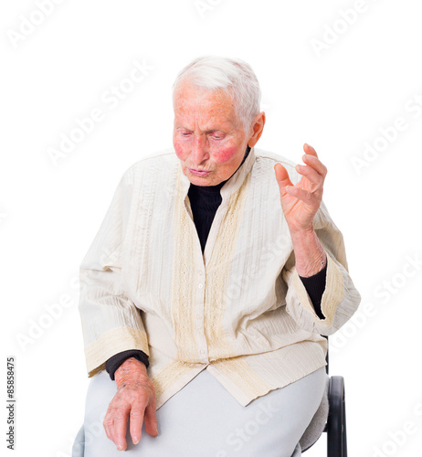 Bilde på lerret Grumpy grandma