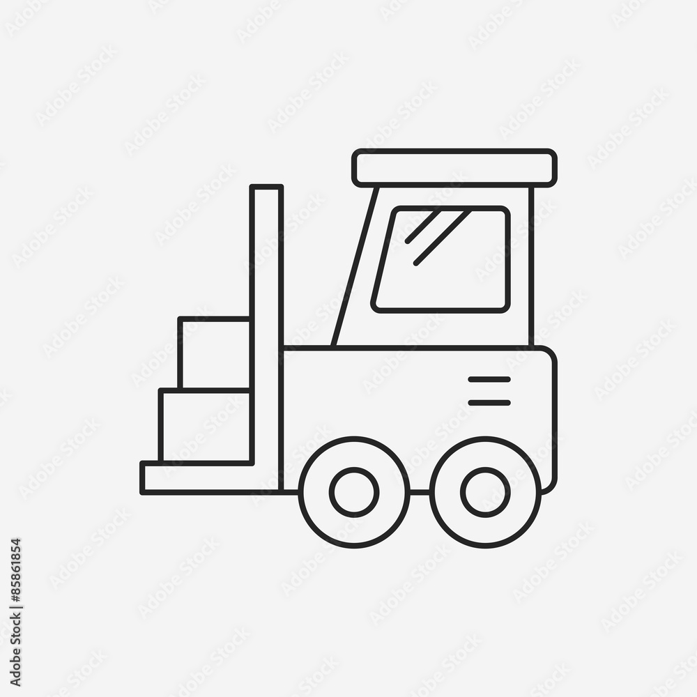 truck line icon truck line icon