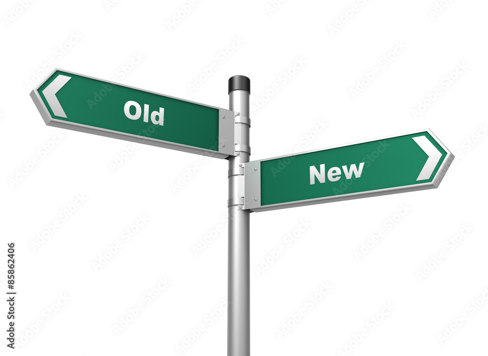 Fototapeta premium old new