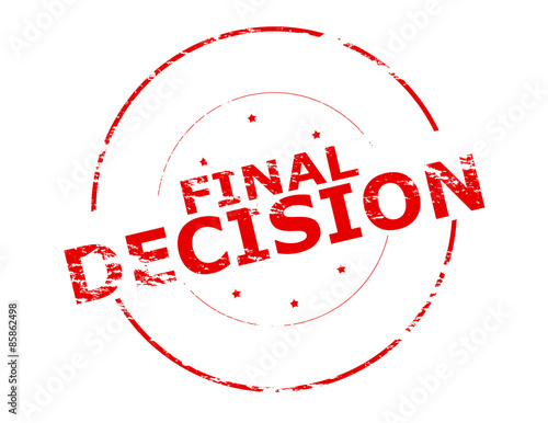 Final decision