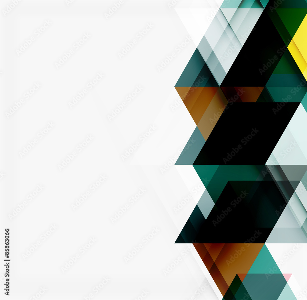 Abstract geometric background. Modern overlapping triangles Abstract geometric background. Modern overlapping triangles