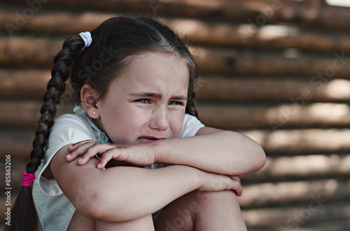 Upset little girl