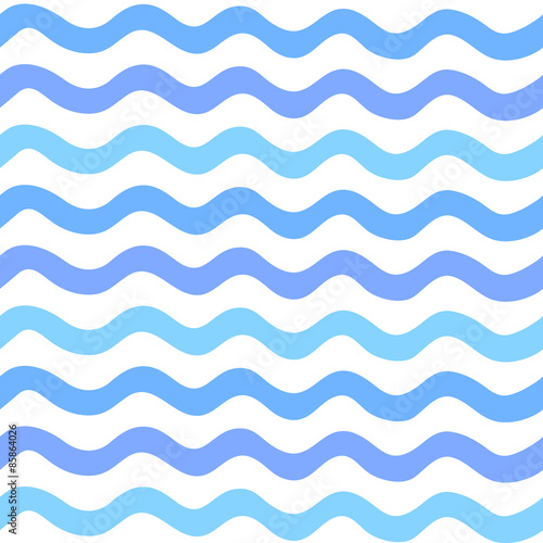 Abstract Seamless wave pattern painted by hand