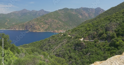 4K, View on Porto, Corsica photo