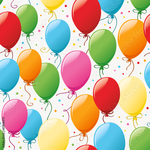 seamless pattern with balloons