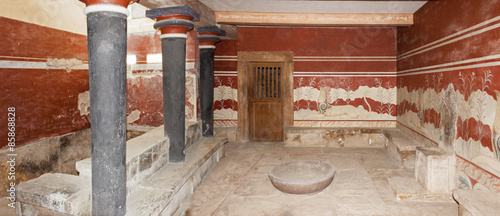 The Throne Room at Minoan palace of Knossos
