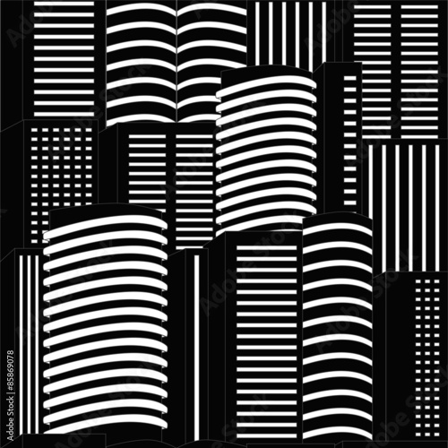 seamless modern building background. stock vector