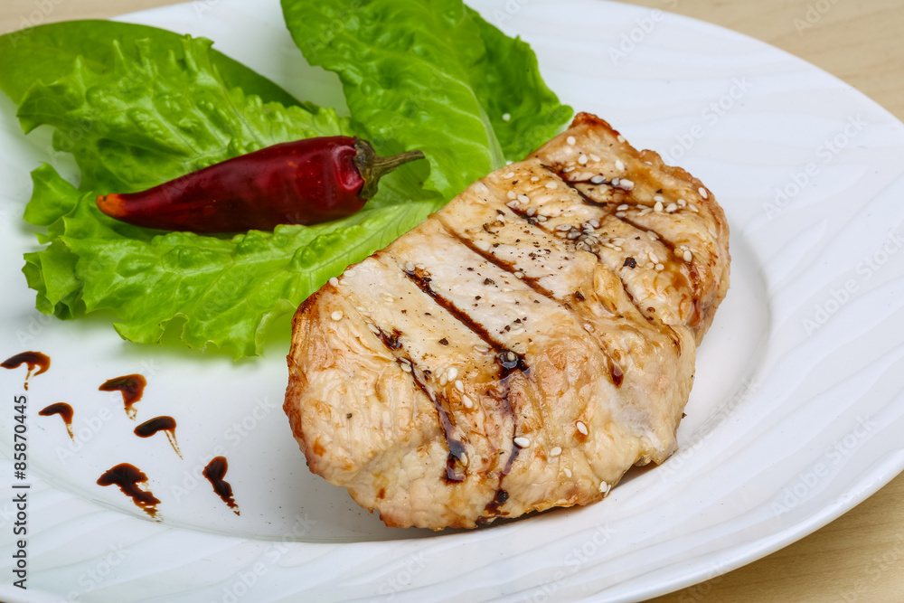 Grilled turkey steak Grilled turkey steak