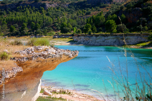 Lagunas de Ruidera 2006, playa en la Laguna Lengua, Ciudad Real
