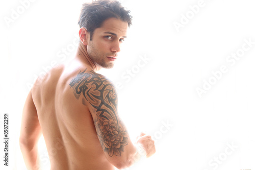handsome muscular man