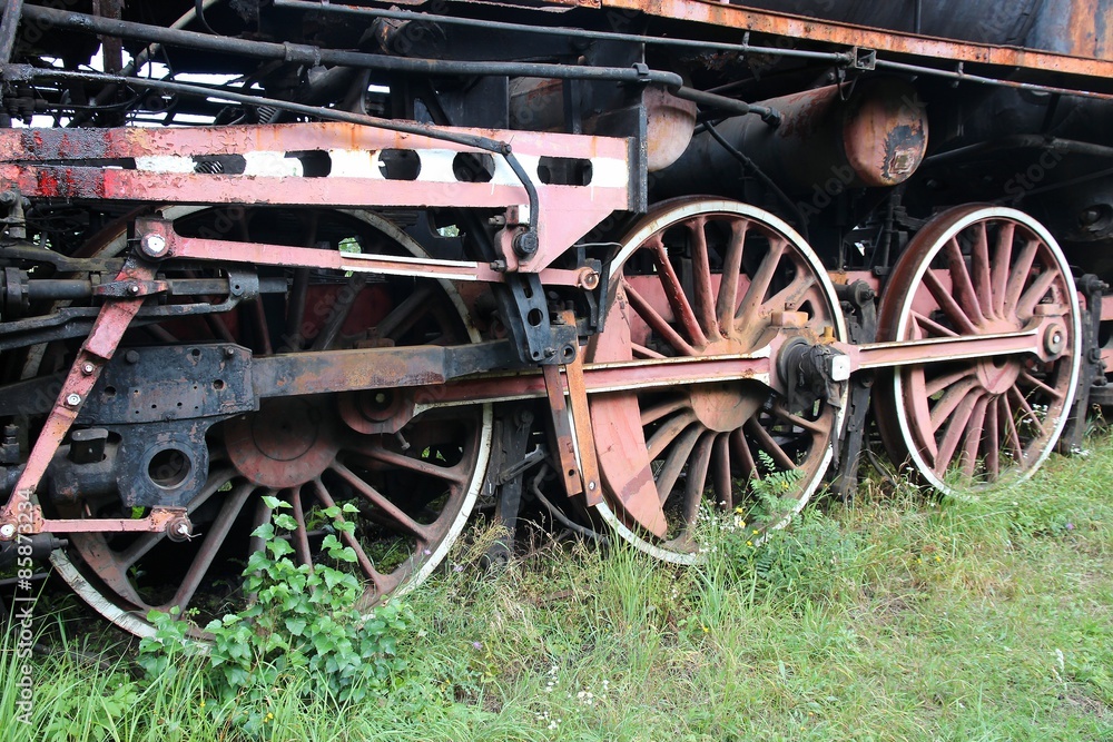 Steam engine in Pyskowice, Poland
