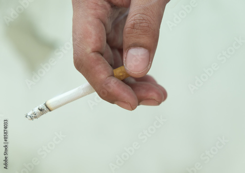 Cigarette on hand