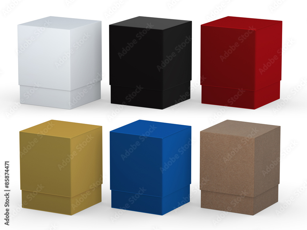 blank box packaging set with clipping path blank box packaging set with clipping path