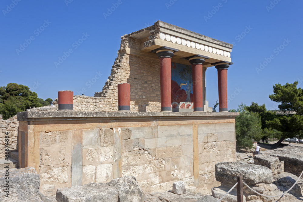 Knossos palace in Crete