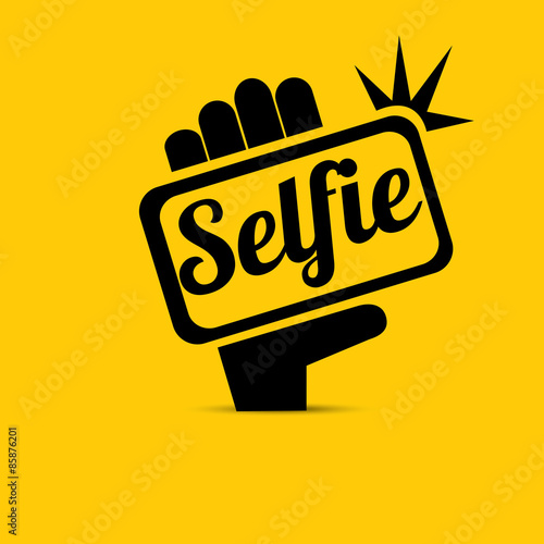 Taking Selfie Photo on Smart Phone concept icon