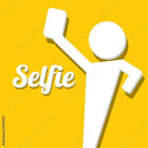 Taking Selfie Photo on Smart Phone concept icon