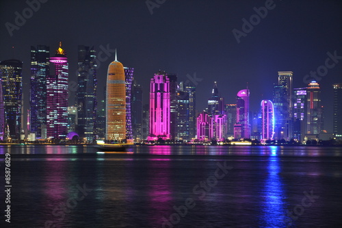 Wallpaper Mural Doha Colourful Buildings Torontodigital.ca