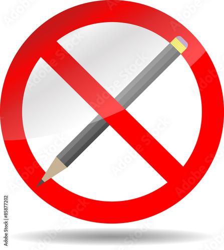 Ban write pencil