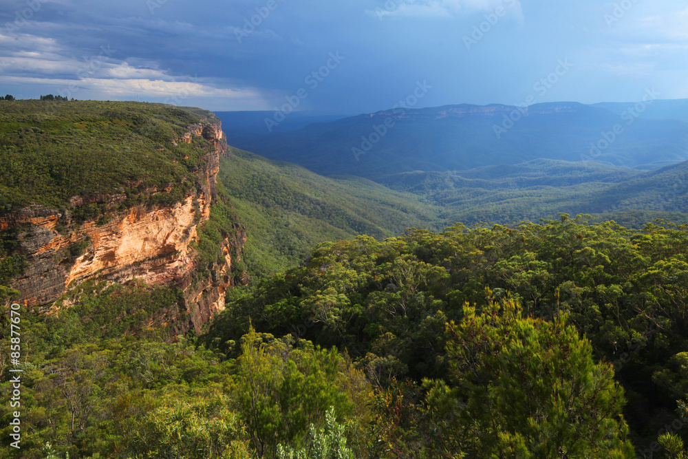 The Blue Mountains in New South Wales, Australia