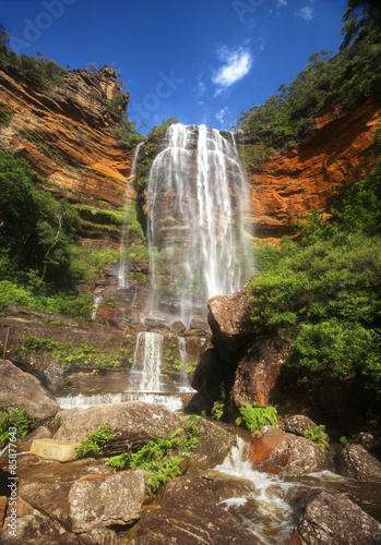 Wentworth Falls in the Australian Blue Mountains photo