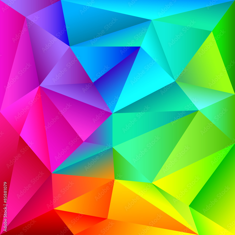 Fototapeta premium Colorful geometric shapes pattern