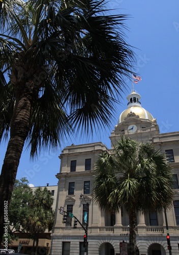 Vor der City Hall in Savannah/ Georgia