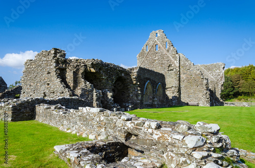 Ruins of the medieval Glenluce Abbey, Scotland