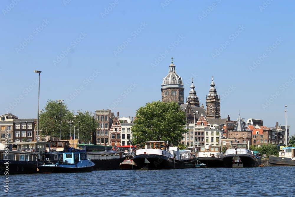 Stadtansichten von Amsterdam.