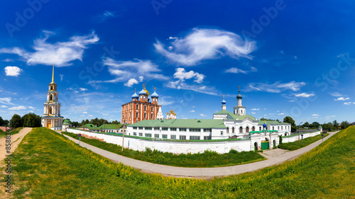 Panoramic view of Ryazan Kremlin. Ryazan, Russia 