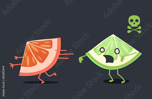 Grapefruit character: Rotten fruit