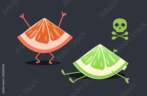 Grapefruit character: Rotten fruit