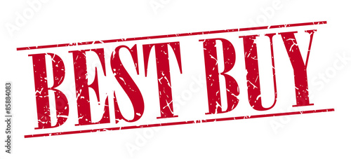 best buy red grunge vintage stamp isolated on white background
